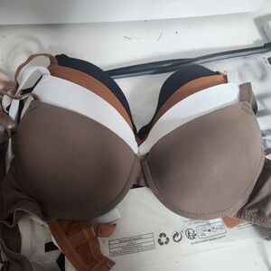 Everyday T-Shirt Bras Pack - Brown, White, Black, Rust